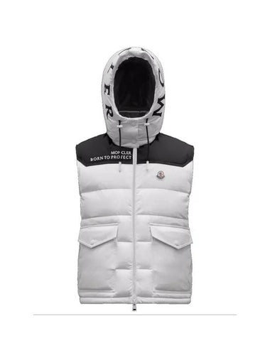 Women's Ciboure Hoodie Padded Vest White - MONCLER - BALAAN 1