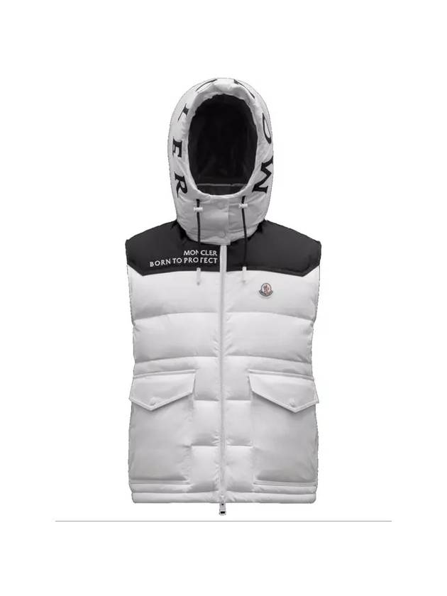 Women Ciboure Hoodie Padded Vest White - MONCLER - BALAAN 1