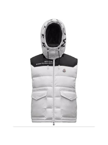 Women Ciboure Hoodie Padded Vest White - MONCLER - BALAAN 1