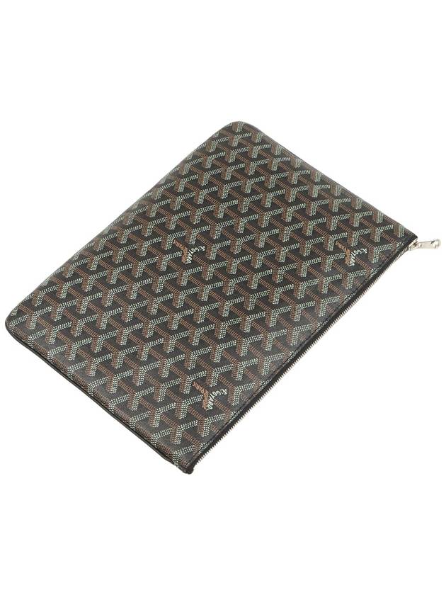 Black Goyadin Canvas Senna MM Clutch - GOYARD - BALAAN 5