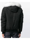 Men's Ballistic Bomber Jacket White Fox Fur Black - MOOSE KNUCKLES - BALAAN 6