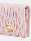 Materasse Flap Card Wallet Pink - MIU MIU - BALAAN 3