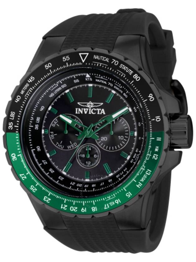 Invicta Aviator GMT Quartz Black Dial Men's Watch 39308 - INVICTA - BALAAN 1