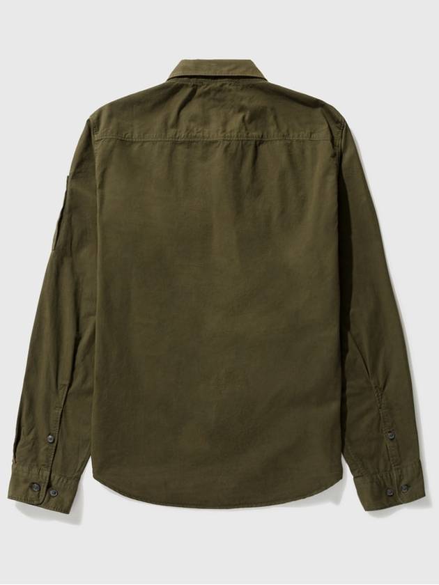 Gabardine Utility Long Sleeve Shirt Bronze Green - CP COMPANY - BALAAN 3