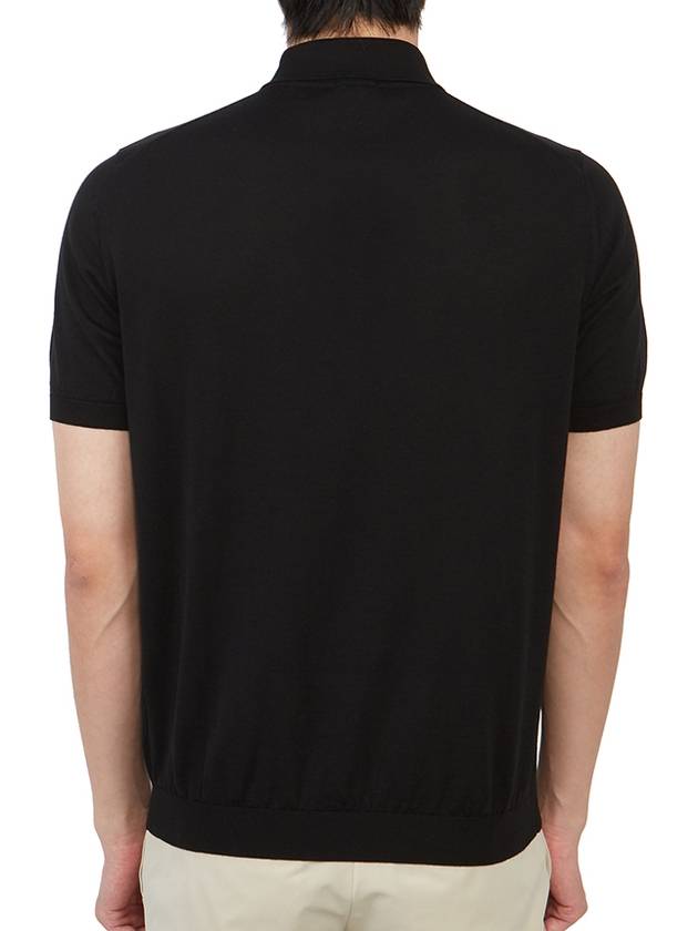 Men's Cotton Polo Shirt Black - DRUMOHR - BALAAN 5