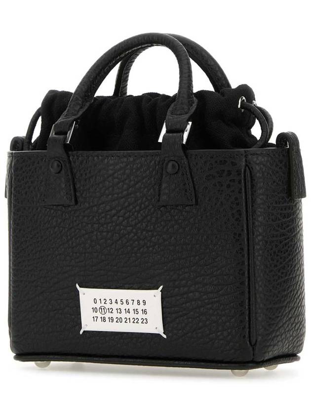 Horizontal Leather Shoulder Bag Black - MAISON MARGIELA - BALAAN 3