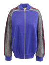 Wool Lamé Bomber Jacket Blue - GUCCI - BALAAN 2