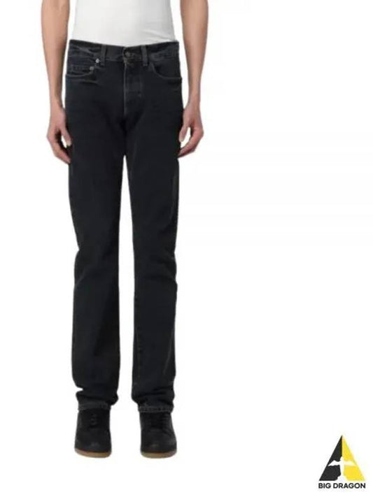 Straight Pants 597052Y07TE 3962 Black - SAINT LAURENT - BALAAN 2