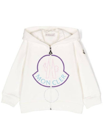 Moncler Girls Classic Hood Logo Print Hoodie Size 2 - MONCLER - BALAAN 1