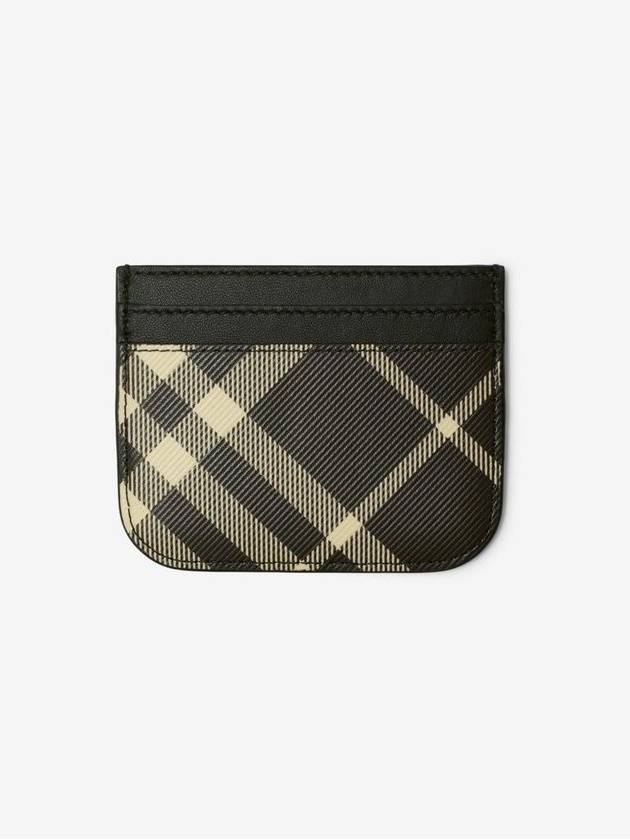 Check Print Card Wallet Black - BURBERRY - BALAAN 3