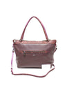 Women s Coach F20898 Oxblood Pebble Leather Python Embossed Tyler Tote 2WAY gt bag Gangbuk used luxury goods - COACH - BALAAN 3