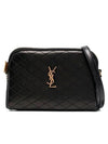 Gaby Quilted Lambskin Chain Cross Bag Black - SAINT LAURENT - BALAAN 2