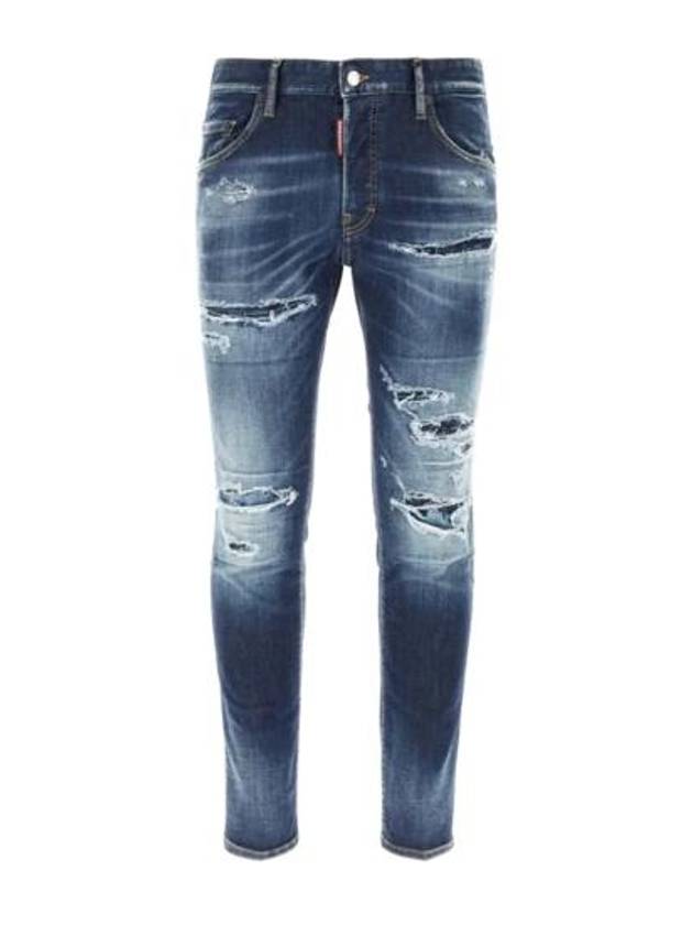 Medium Ripped Wash Skater Jeans Blue - DSQUARED2 - BALAAN 1