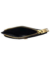 Cassandre Matelasse Grain De Poudre Embossed Leather Half Wallet Black - SAINT LAURENT - BALAAN 5