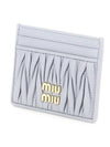 Matelasse Nappa Leather Card Wallet Grey - MIU MIU - BALAAN 8