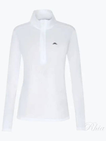 Lauryn Half Zip Mid Layer Long Sleeve T-Shirt White - J.LINDEBERG - BALAAN 2