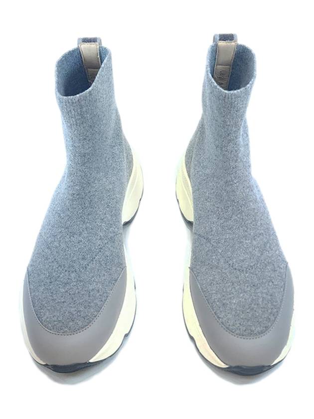 Women's Knit Chelsea Boots Gray ASD221W584F626 - FABIANA FILIPPI - BALAAN 3