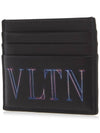 VLTN Neon Card Wallet Black - VALENTINO - BALAAN 3