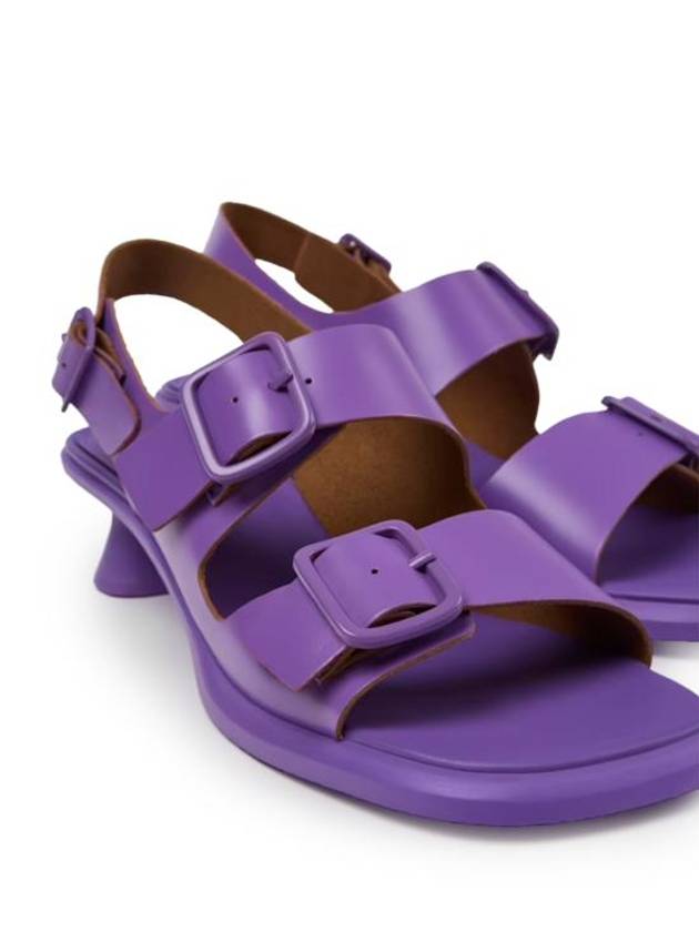 Women's Dina Leather Sandal Heels Purple - CAMPER - BALAAN 5