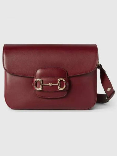 Horsebit 1955 Soft Small Shoulder Bag Rosso Ancora - GUCCI - BALAAN 1