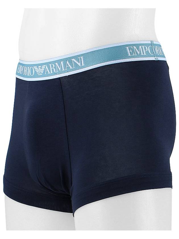 Men's Boxer Trunk Briefs 3 Pack Navy - EMPORIO ARMANI - BALAAN 4