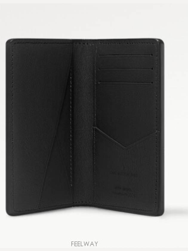 Pocket Organizer Card Wallet Black Silver - LOUIS VUITTON - BALAAN 4
