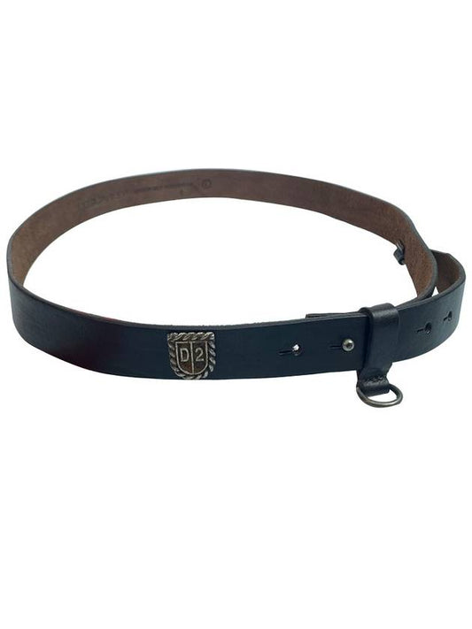 Buckleless Skinny Leather Belt Black - DSQUARED2 - BALAAN 1