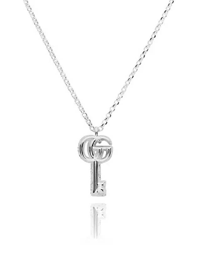 GG Marmont Key Cham Necklace Silver - GUCCI - BALAAN 3