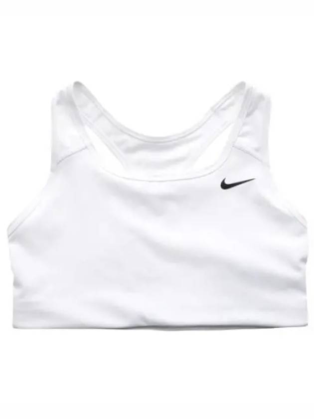 Women's Swoosh Medium Non Padded Sports Bra White - NIKE - BALAAN 2