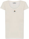 ORB Lollo Short Sleeve T-Shirt White - VIVIENNE WESTWOOD - BALAAN 1