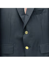 Navy Loopback Jersey Knit 4-Bar Sport Coat - THOM BROWNE - BALAAN.