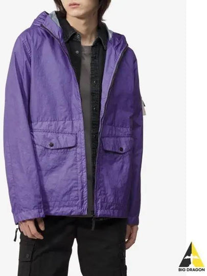 Membrana 3L TC Hooded Jacket Lavender - STONE ISLAND - BALAAN 2