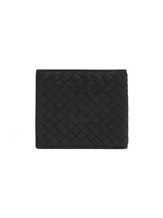 Intrecciato Coin Pocket Half Wallet Black - BOTTEGA VENETA - BALAAN 5