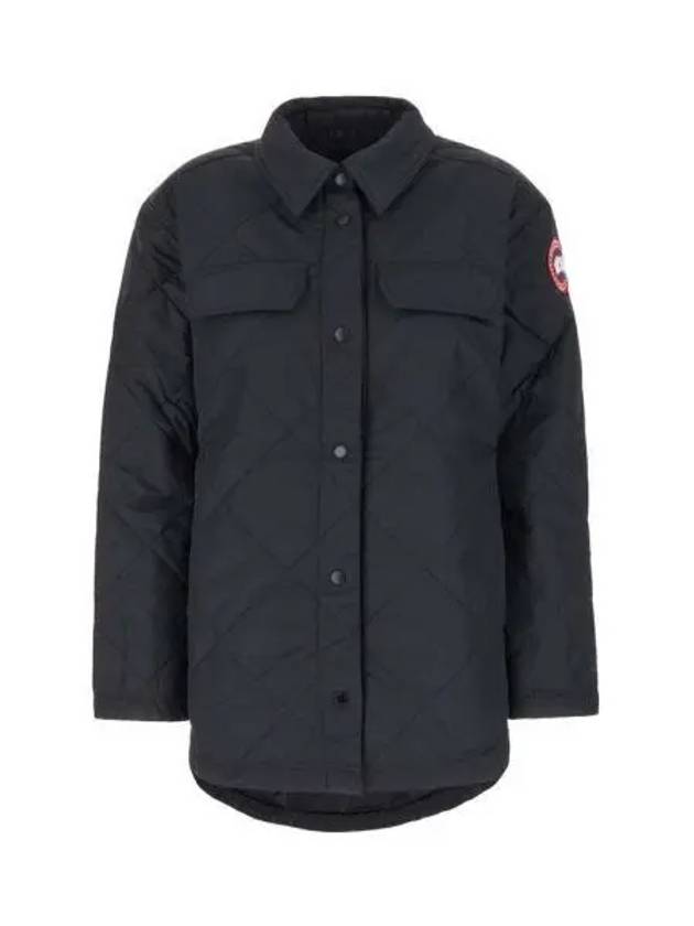 Albany Quilted Shirt Jacket Black - CANADA GOOSE - BALAAN 2