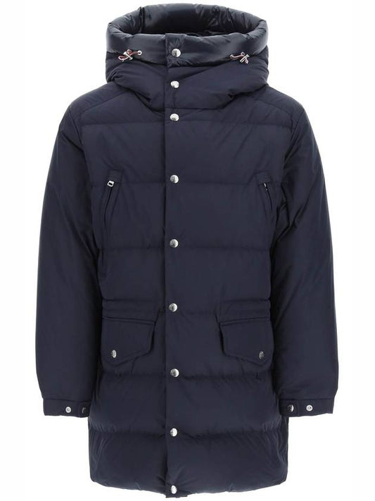 Men's Commerce Commercy Down Long Padded Jacket Navy - MONCLER - BALAAN 1