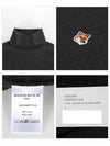 Men's Fox Head Patch Wool Turtleneck Anthracite Melange - MAISON KITSUNE - BALAAN 5