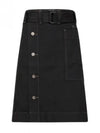 Belted Apron H-Line Skirt Black - LEMAIRE - BALAAN 2