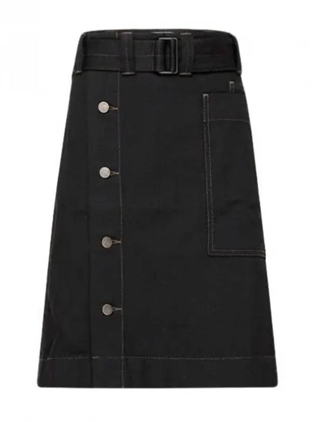 Belted Apron H-Line Skirt Black - LEMAIRE - BALAAN 2