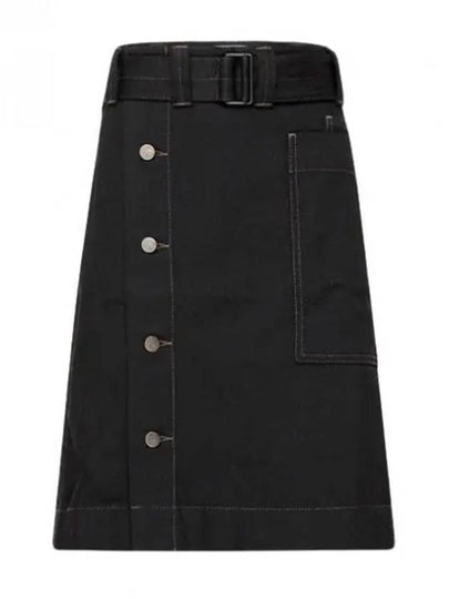 Belted Apron H-Line Skirt Black - LEMAIRE - BALAAN 2