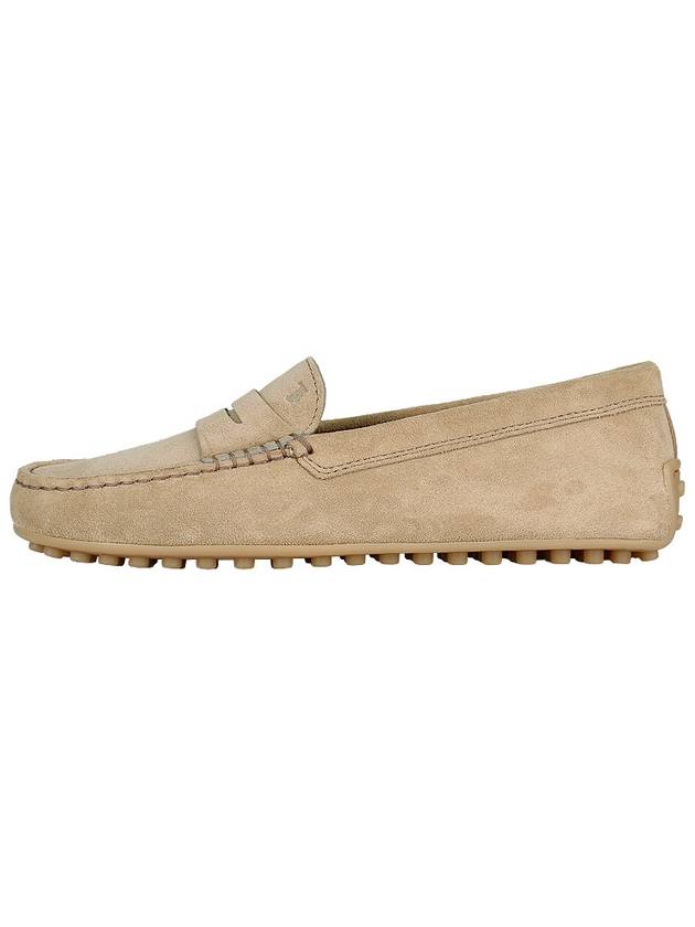 Gommino Suede Driving Shoes Beige - TOD'S - BALAAN 4