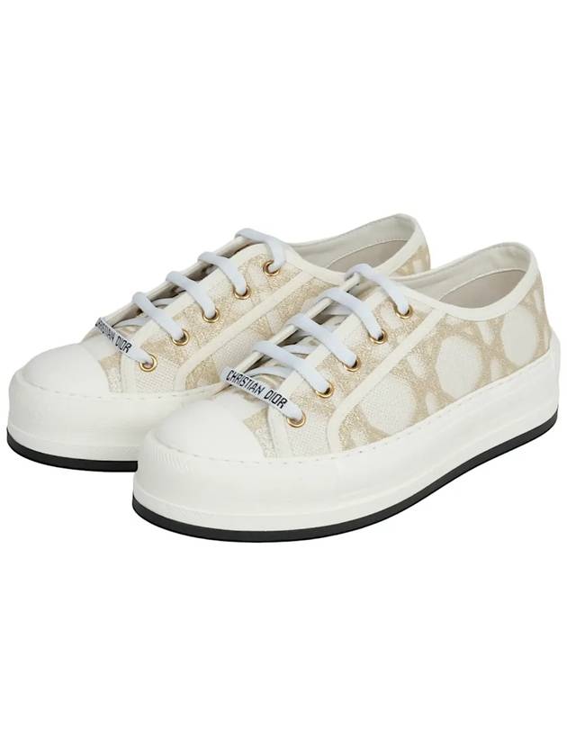 Walk'N'Dior Platform Low Top Sneakers White - DIOR - BALAAN 2