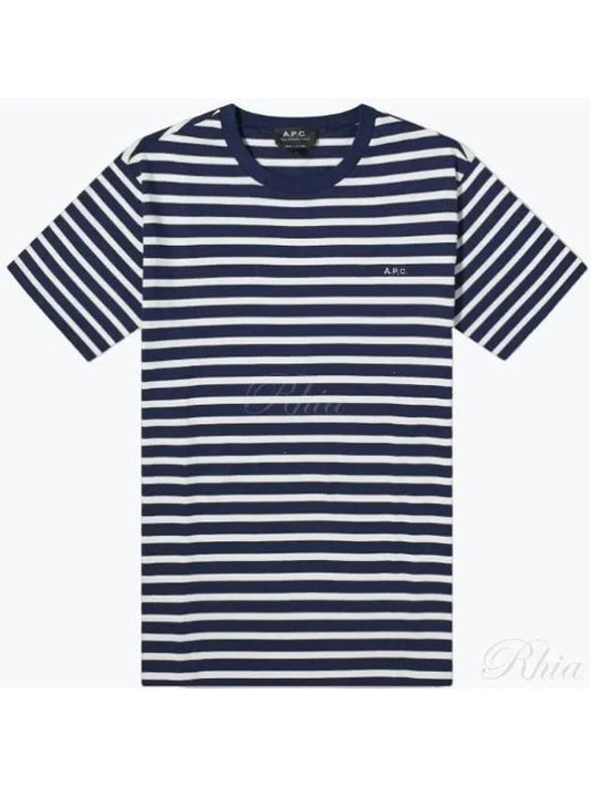 Emilien Short Sleeve T-Shirt Dark Navy Blue - A.P.C. - BALAAN 2