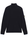 Wappen Patch Wool Turtleneck Navy - STONE ISLAND - BALAAN 2