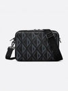 CD Diamond Canvas Zipped Pouch Bag Black - DIOR - BALAAN 2