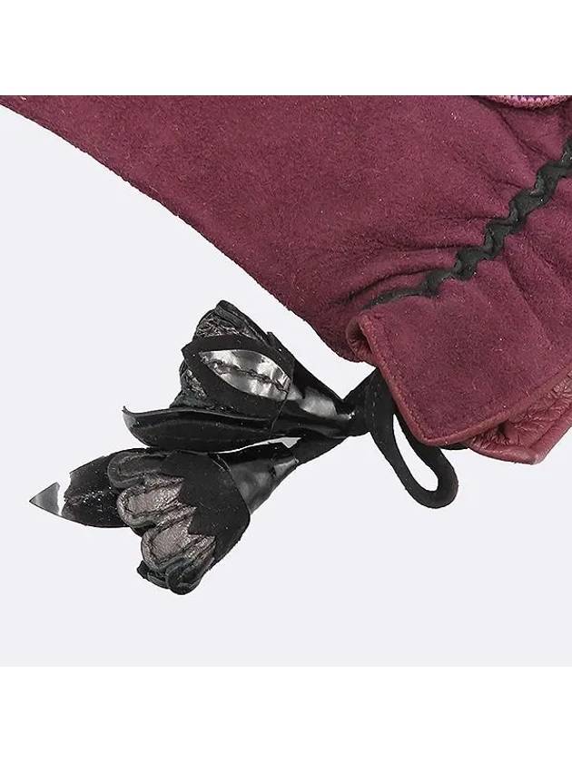 Burgundy Gloves Fashion Accessories - LOUIS VUITTON - BALAAN 3