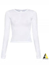 Twist Long Sleeve Long Sleeve T-Shirt White - HELMUT LANG - BALAAN 2