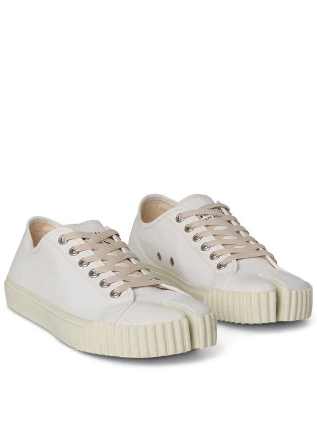 Tabi Cotton Low Top Sneakers White - MAISON MARGIELA - BALAAN 3