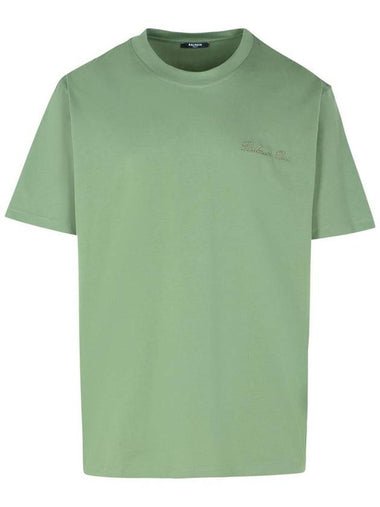 Balmain Green Cotton T-Shirt - BALMAIN - BALAAN 1