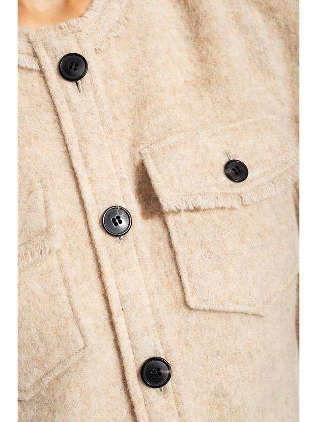 Marant Etoile 'Nelly' Wool Jacket, Women's, Beige - ISABEL MARANT - BALAAN 5