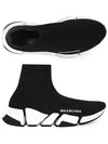 Men's Speedrunner Recycled High Top Sneakers Black - BALENCIAGA - BALAAN 6